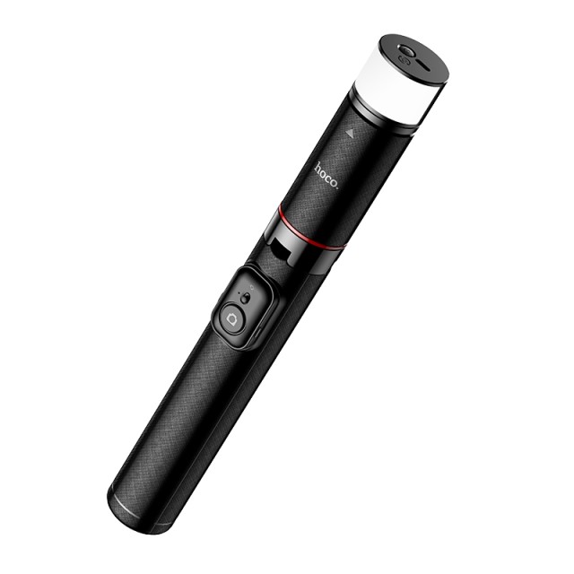 Selfie Stick Hoco K34 Spring και Τρίποδο για Συσκευές 4.5"- 7" Επεκτεινόμενo εως 1.36m με Τηλεχειριστήριο και Φωτισμό