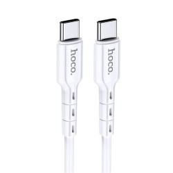 Καλώδιο Hoco DU01 Novel USB-C σε USB-C Fast Charging 60W 3A Λευκό 1m