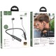 Bluetooth Hands Free Hoco DM37 Sky Neckband Magnetic v5.3 380mAh 40 Ώρες Αναπαραγωγής και LED Ένδειξη Μπαταρίας Μαύρα