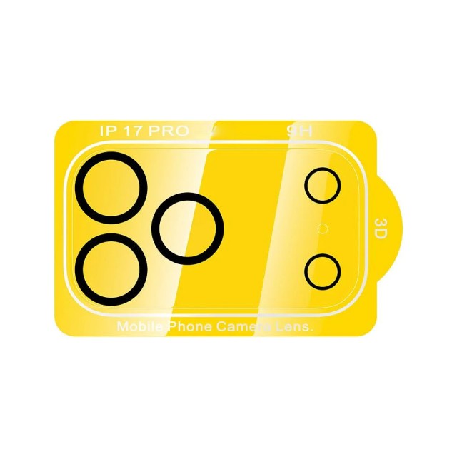 Προστασία Κάμερας Hoco G13 3D Night Shooting Circle Lens Glass για Apple iPhone 17 Pro 5G Μαύρο 25 Τεμ.