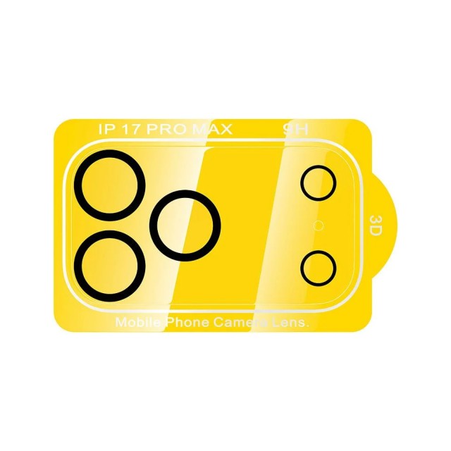 Προστασία Κάμερας Hoco G13 3D Night Shooting Circle Lens Glass για Apple iPhone 17 Pro Max 5G Μαύρο 25 Τεμ.