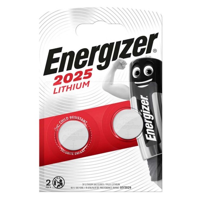 Buttoncell Lithium Energizer CR2025 Τεμ. 2