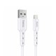 Καλώδιο σύνδεσης Hoco. DU01 Novel USB σε Lightning 2.4A για Φόρτιση και Μεταφορά Δεδομένων Λευκό 1m