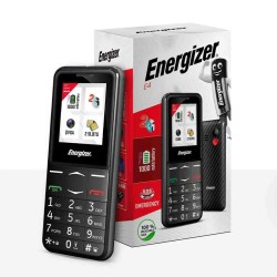 Energizer Feature E4 32MB/2GB Dual Sim 2G 1.77" Μαύρο, με πλήκτρο SOS και Φορτιστή