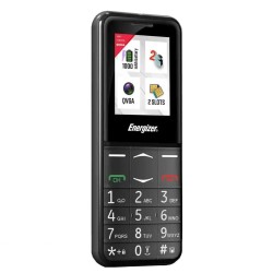 Energizer Feature E4 32MB/2GB Dual Sim 2G 1.77" Μαύρο, με πλήκτρο SOS και Φορτιστή