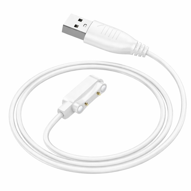 Φορτιστής Συμβατός με Hoco Y18 και Maxcom FW59 Smartwatch Λευκός Απόσταση Μαγνητών: 18mm Απόσταση Επαφών: 0,8mm