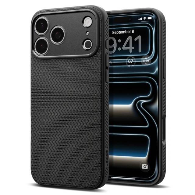 Θήκη Spigen Liquid Air για Apple iPhone 17 Pro Max Ματ Μαύρο
