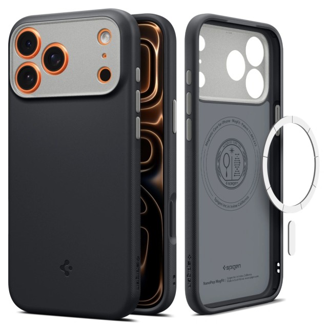 Θήκη Spigen Nano Pop Magsafe για Apple iPhone 17 Pro Max Μαύρη Θήκη Spigen Nano Pop Magsafe για Apple iPhone 17 Pro Max Μαύρη