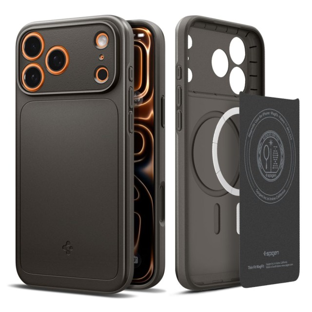 Θήκη Spigen Thin Fit Magsafe για iPhone Apple 17 Pro Max Ανθρακί Θήκη Spigen Thin Fit Magsafe για iPhone Apple 17 Pro Max Ανθρακί