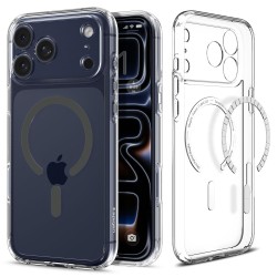 Θήκη Spigen Ultra Hybrid Magsafe για Apple iPhone 17 Pro Max Διάφανη-Γκρι
