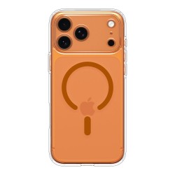 Θήκη Spigen Ultra Hybrid Magsafe για iPhone Apple 17 Pro Max Διάφανο-Πορτοκαλί Θήκη Spigen Ultra Hybrid Magsafe για iPhone Apple 17 Pro Max Διάφανο-Πορτοκαλί