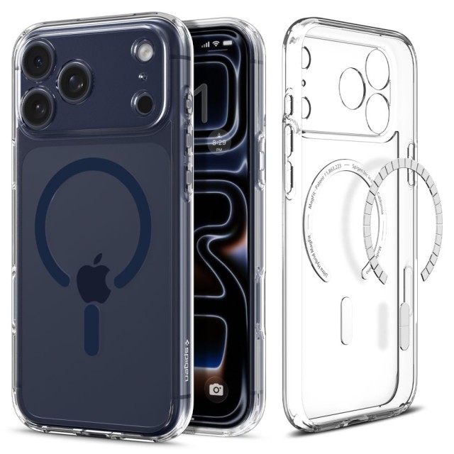 Θήκη Spigen Ultra Hybrid Magsafe για iPhone Apple 17 Pro  Διάφανο-Σκούρο Μπλε