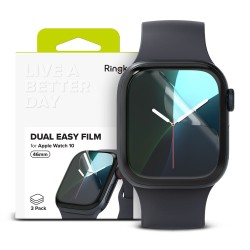 Προστασία οθόνης Ringke Dual Easy για Apple Watch Series 10 11 (46mm) Διάφανο 3 Τεμάχια