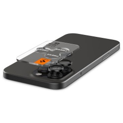 Προστασία Κάμερας Spigen Optik Pro Ez Fit Glass για Apple iPhone 16 Pro 16 Pro Max 17 Pro 17 Pro Max Μαύρο 2 Τμχ