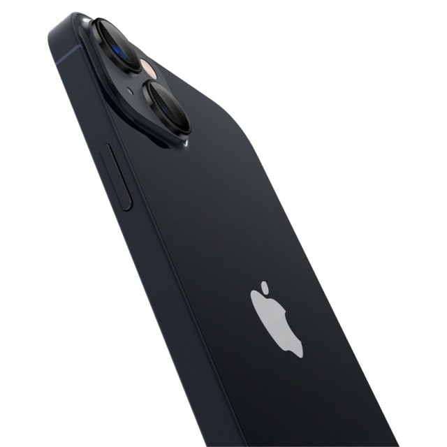 Προστασία Κάμερας Spigen Optik TR Ez Fit για Apple iPhone 14 14 Plus 15 15 Plus 2 Τεμαχίων Μαύρο