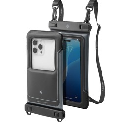 Θήκη Αδιάβροχη Spigen A611P IPX8 Floating Universal Διαστάσεις 13.3cm x 22.5cm 2 τεμαχίων  Ματ Μαύρη