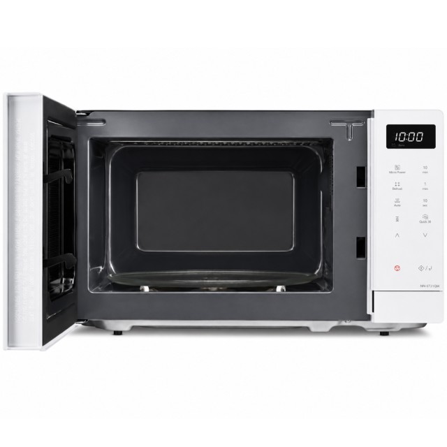 Φούρνος Μικροκυμάτων Panasonic NN-ST21QWEPG 800W με 11 Προγράμματα για Απόψυξη και Ζέσταμα Κούμπια Αφής Χωρητικότητα 20lt Λευκός