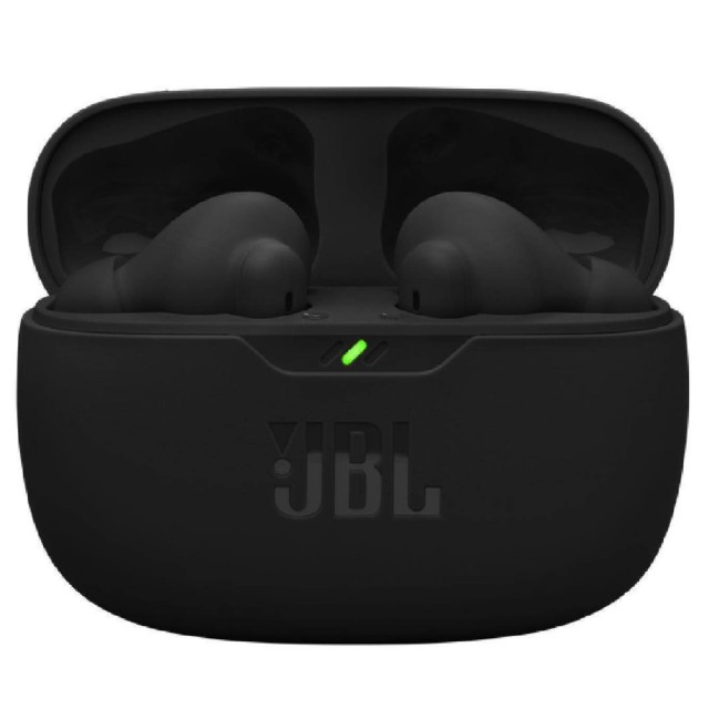 Wireless Hands Free JBL Wave Beam 2 Buds με Pure Bass ANC έως 40 Ώρες Λειτουργίας IP54 και Θήκη Φόρτισης Μαύρα