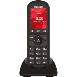 Maxcom MM39D SE 4G 2.4" 1000mAh με Μεγάλα Πλήκτρα, Ραδιόφωνο και Βάση Φόρτισης Μαύρο