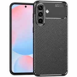 Θήκη Ancus AutoFocus Carbon Fiber για Samsung Galaxy A56 5G Μαύρη