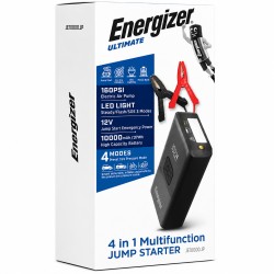 Power Bank Energizer JE10000JP 10000mAh PD15W QC 1xUSB-A 1xUSB-C Προσάρτημα Εκκίνησης Αυτοκινήτου 1500A and Air Pump 11 bar Μαύρο
