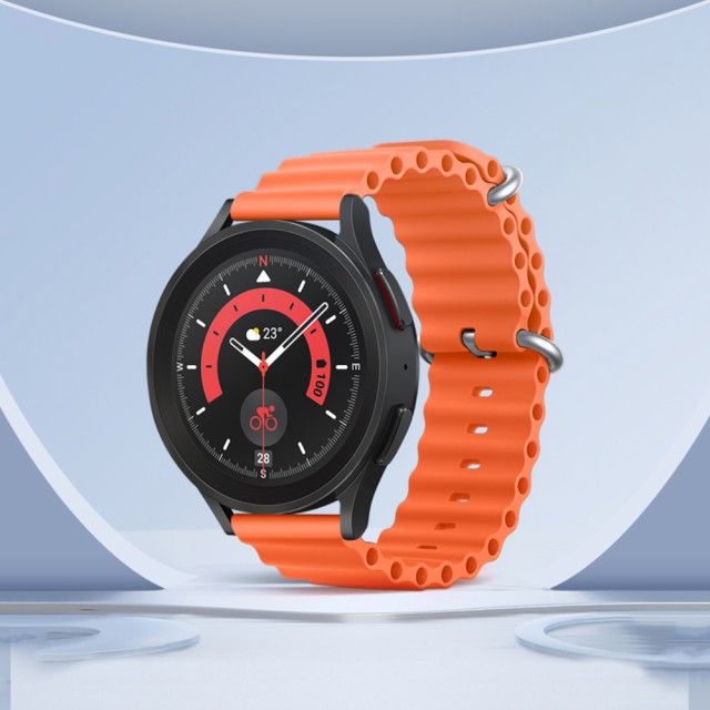 Watchband Hoco WH01 Flexible Series για Samsung Huawei Xiaomi Vivo OPPO κα 22mm Universal Πορτοκαλί Silicon Band