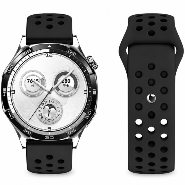 Watchband Hoco WH25 Flexible Series για Samsung Huawei Xiaomi Vivo OPPO κα 22mm Universal Μαύρο Silicone Strap