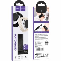 Watchband Hoco WH26 Parkour Series Nylon Strap για Samsung Huawei Xiaomi Vivo OPPO κα 22mm Universal Μαύρο Watchband Hoco WH26 Parkour Series Nylon Strap για Samsung Huawei Xiaomi Vivo OPPO κα 22mm Universal Μαύρο