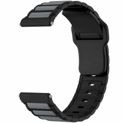 Watchband Hoco WH27 Flexible Series Silicon Strap για Samsung Huawei Xiaomi Vivo OPPO κα 22mm Universal Μαύρο-Γκρι