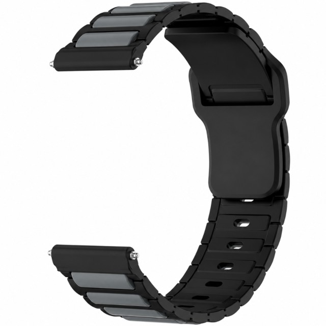 Watchband Hoco WH27 Flexible Series Silicon Strap για Samsung Huawei Xiaomi Vivo OPPO κα 22mm Universal Μαύρο-Γκρι