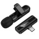 Μικρόφωνο Πέτου Ασύρματο Hoco L20 Fair Lavalier USB-C HD Πλήρως Πολυκατευθυντικό Μικρόφωνο 2.4GHz 60mAh 4h Λειτουργίας 15m Ακτίνα Μαύρο