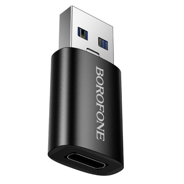 Αντάπτορας Borofone BV26B USB-C σε USB-A USB3.0 Υποστηρίζει Γρήγορη Φόρτιση Μαύρος Αντάπτορας Borofone BV26B USB-C σε USB-A USB3.0 Υποστηρίζει Γρήγορη Φόρτιση Μαύρος