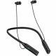 Bluetooth Hands Free Hoco ES62 Plus Neckband Magnetic v5.4 1200mAh 150Hrs Αναπαραγωγής TF Card LED Ένδειξη Μπαταρίας Μαύρα