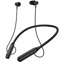 Bluetooth Hands Free Hoco ES74 Refinado Neckband Magnetic v5.4 280mAh 30Hrs Αναπαραγωγής Ειδοποίηση Κλήσεων με Δόνηση Μαύρα
