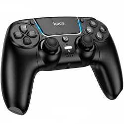 Gamepad Hoco GA32 Dragon RGB 600mAh BT v5.1 Dual Motor Δόνηση Θύρα AUX και Κουμπί Mute Συμβατό με PS5 Μαύρο