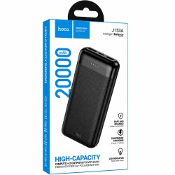 Power Bank Hoco J153A Stability 10W 20000mAh 2xUSB-A 1xUSB-C 1xMicroUSB και LED Ένδειξη Μπαταρίας Μαύρο Power Bank Hoco J153A Stability 10W 20000mAh 2xUSB-A 1xUSB-C 1xMicroUSB και LED Ένδειξη Μπαταρίας Μαύρο