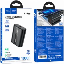 Power Bank Hoco Q3 Pro Mini 10000mAh 22.5W PD20W Super Fast Charge 1xUSB-C 1xUSB-A 1xMicroUSB και LED Ένδειξη Μαύρο Power Bank Hoco Q3 Pro Mini 10000mAh 22.5W PD20W Super Fast Charge 1xUSB-C 1xUSB-A 1xMicroUSB και LED Ένδειξη Μαύρο