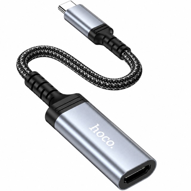 Αντάπτορας Hoco UA43A USB-C σε HDMI 4K 30Hz Braided Μαύρος 20cm Αντάπτορας Hoco UA43A USB-C σε HDMI 4K 30Hz Braided Μαύρος 20cm