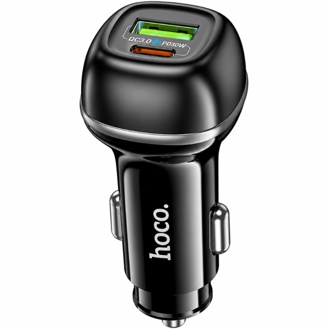 Φορτιστής Αυτοκινήτου Hoco Z58A Rank 48W 1xUSB-A 1xUSB-C PD QC3.0 Fast Charge Μαύρος Φορτιστής Αυτοκινήτου Hoco Z58A Rank 48W 1xUSB-A 1xUSB-C PD QC3.0 Fast Charge Μαύρος