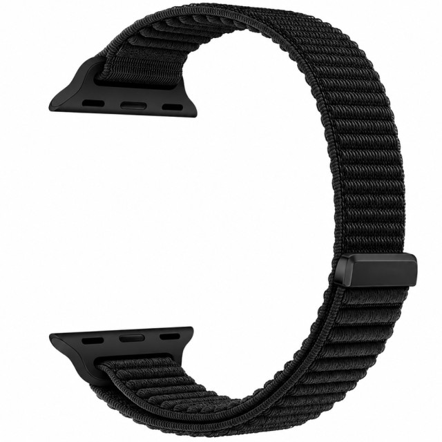 Watchband Hoco WA41 Parkour Series 44/45/46/49mm Nylon Strap για Apple Watch series 1/2/3/4/5/6/7/8/9/se/ultra1/ultra2 Μαύρο