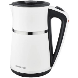 Βραστήρας Smarton WK 620 1.7lt 2200W με Διπλό Τοίχωμα Διακόπτη On/Off και Προστασία Υπερθέρμανσης Ασπρόμαυρος