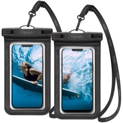 Θήκη Αδιάβροχη Spigen A601 IPX8 Universal για Συσκευές εως 6.9" Μαύρη 2 Τεμαχίων