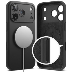 Θήκη Ringke Silicone Magsafe για Apple iPhone 17 Pro iPhone 18 Pro Μαύρη