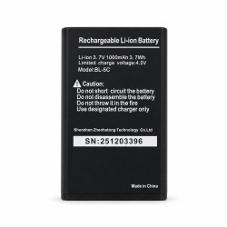 Μπαταρία Maxcom Τύπου BL-5C  Li-ion, 1000mAh, 3.7V με NTC  Κύκλωμα Προστασίας για MM445, MM142 L, MM34D 4G, MM428BB, MM39D SE 4G κλπ