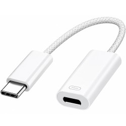 Αντάπτορας Apple Lightning σε USB-C MUQX3ZM/A Braided Λευκός Αντάπτορας Apple Lightning σε USB-C MUQX3ZM/A Braided Λευκός