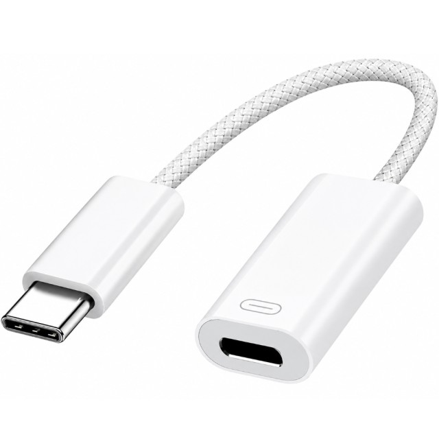 Αντάπτορας Apple Lightning σε USB-C MUQX3ZM/A Braided Λευκός Αντάπτορας Apple Lightning σε USB-C MUQX3ZM/A Braided Λευκός