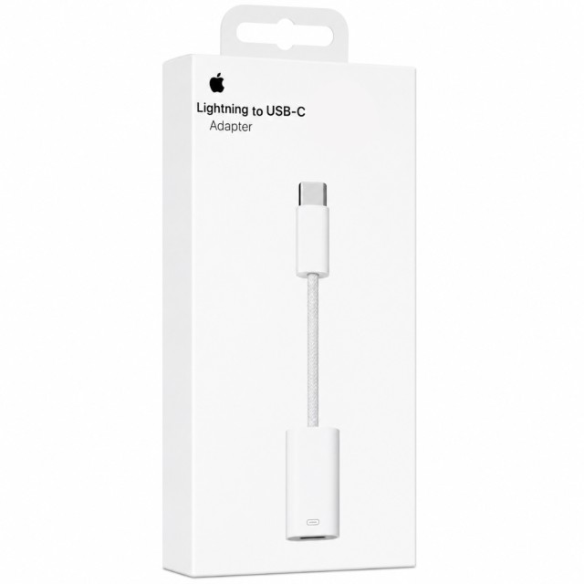 Αντάπτορας Apple Lightning σε USB-C MUQX3ZM/A Braided Λευκός Αντάπτορας Apple Lightning σε USB-C MUQX3ZM/A Braided Λευκός