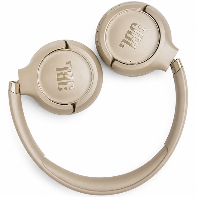 Bluetooth Stereo Ακουστικά JBL Tune 530BT On-ear με Pure Bass 2-Mic BT6.0 και έως 76h Playtime Μπεζ