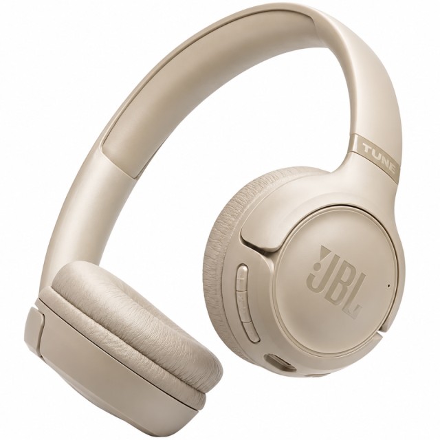 Bluetooth Stereo Ακουστικά JBL Tune 530BT On-ear με Pure Bass 2-Mic BT6.0 και έως 76h Playtime Μπεζ