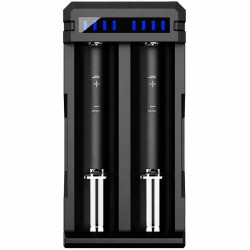 Φορτιστής Μπαταριών Βιομηχανικού Τύπου Xtar SC2 USB-C για 18650 18700 20700 21700 22650 25500 26650